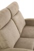 TRONDHEIM - Bekväm beige reclinersoffa i tyg 128 cm