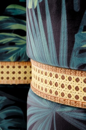 ZANDA - 2 st puffar i multifärgat