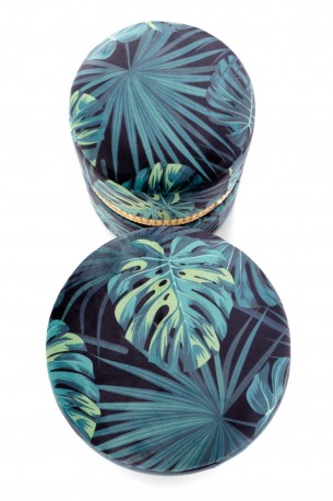 ZANDA - 2 st puffar i multifärgat