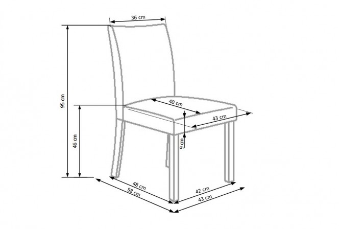 LOREN - Matstol i Mörk Valnöt/Mörkbrun 2