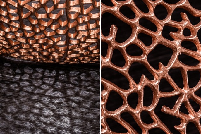 LEO - 80 cm soffbord i koppar