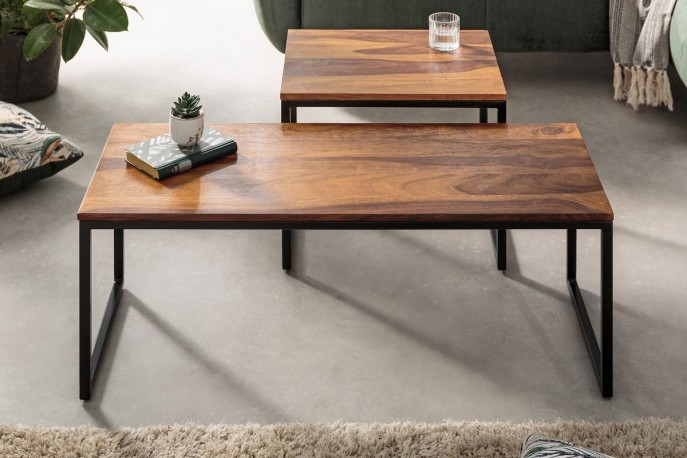 Coffee table Elements set of 2 Sheesham