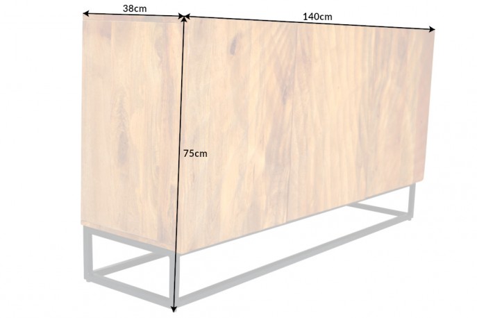 RENFE - 140 cm skänk i mangoträ