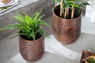 BLOOM - 2 st stora krukor i kopparfärg