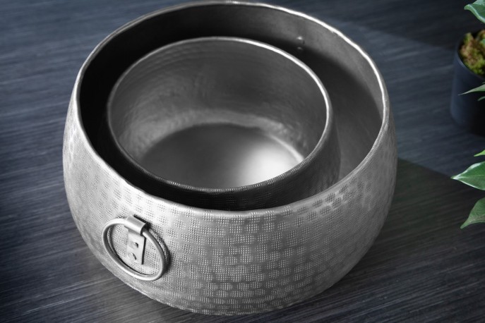 OSCAR - 2 st krukor i silver