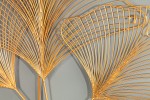 Wall decoration Ginkgo 90cm gold