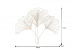 Wall decoration Ginkgo 90cm gold
