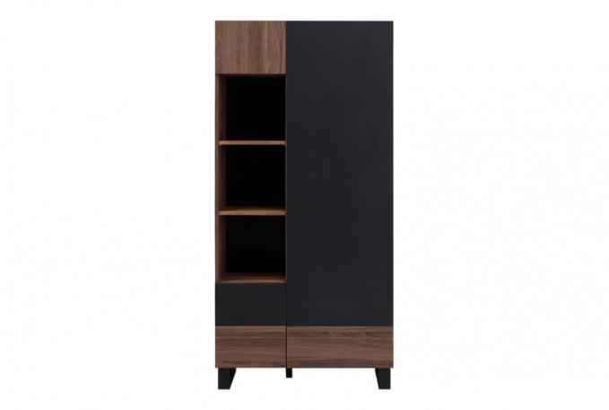 ASPEN - 92cm Garderob I Mörkbrun Charleston E
