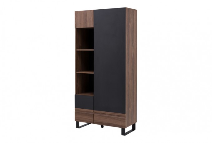 ASPEN - 92cm Garderob I Mörkbrun Charleston E
