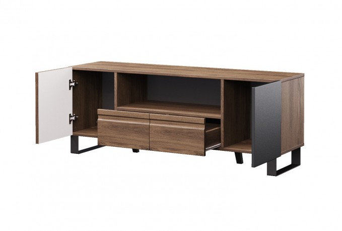 ASPEN - 147CM TV-Bänk I Mörkbrun Charleston Ek