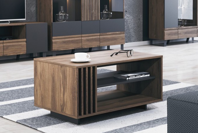ASPEN - 92CM Soffbord I Mörkbrun Charleston Ek