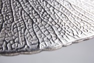 SORORA - 42 cm sidobord i silverfärg