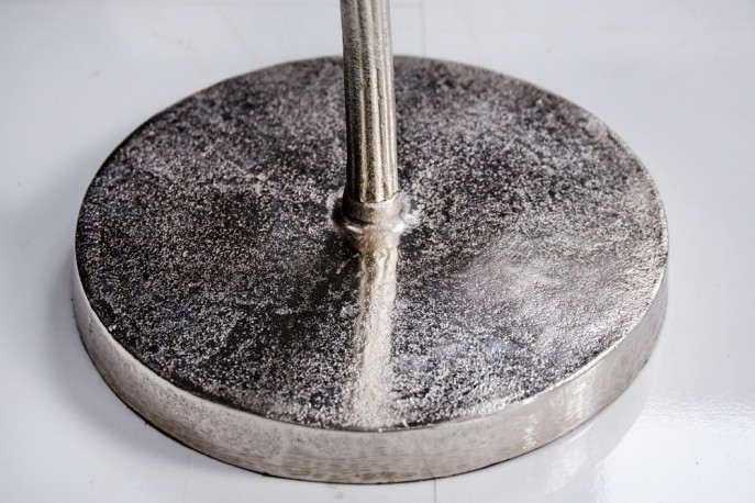 SORORA - 42 cm sidobord i silverfärg