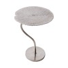 SORORA - 42 cm sidobord i silverfärg