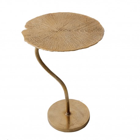 SORORA - 42 cm sidobord i guldfärg