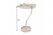SORORA - 42 cm sidobord i guldfärg