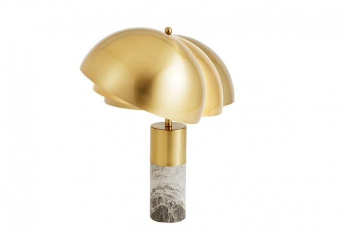 Table lamp Burlesque gold marble grey