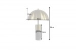 Table lamp Burlesque gold marble grey
