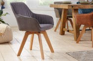 Chair Livorno vintage gray swivel