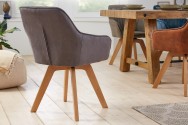 Chair Livorno vintage gray swivel