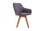Chair Livorno vintage gray swivel