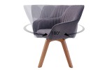 Chair Livorno vintage gray swivel