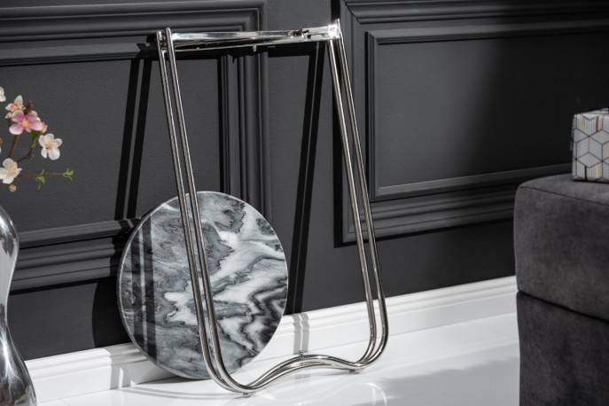 STONEFIELD - 60 CM - SOFFBORD POLERAD GRÅ MARMOR