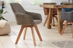 Chair Livorno vintage taupe swivel