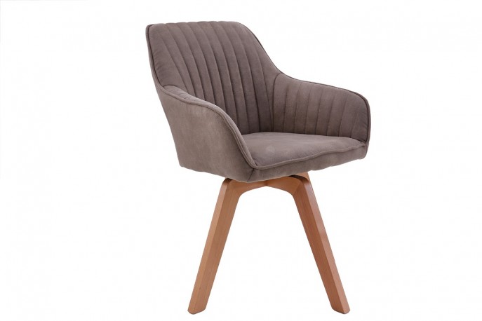 Chair Livorno vintage taupe swivel