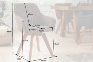 Chair Livorno vintage taupe swivel