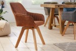 Chair Livorno vintage brown rotatable