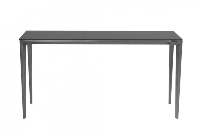 Modern console table top matt marble 140x40x75 cm