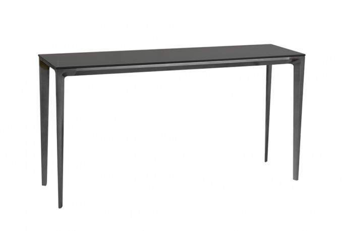 Modern console table top matt marble 140x40x75 cm
