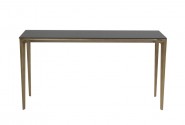 Modern console table top matt marble base rustic copper 140x40x75 cm