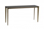 Modern console table top matt marble base rustic copper 140x40x75 cm