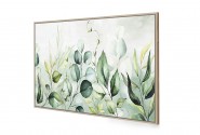 Picture with a watercolor pattern of leaves 80x120 cm