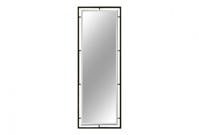 Mirror in a black steel frame 62x180 cm