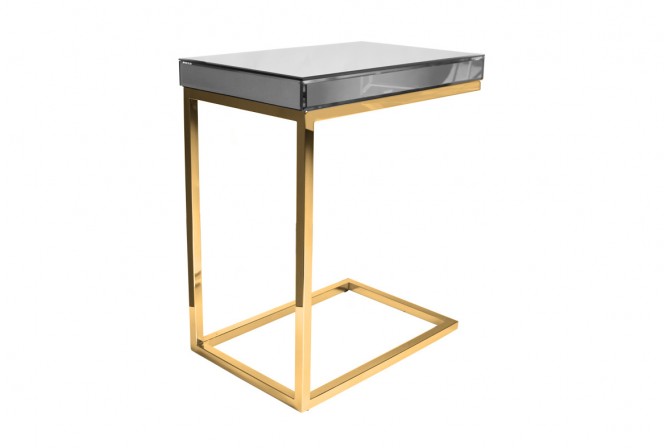 Mirrored gold helper table 47x31x57 cm