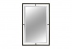 Mirror in a matte black frame 100x120 cm