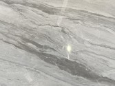 Designer Oval coffee table gray marble glossy top 130x70x36 cm
