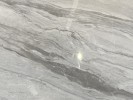 Designer Oval coffee table gray marble glossy top 130x70x36 cm