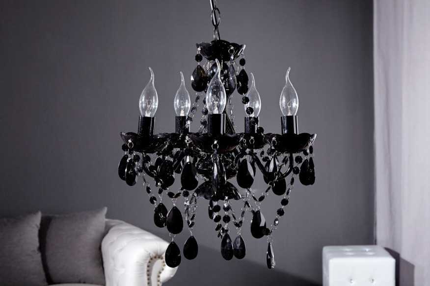 Kronleuchter Karat "S" 5-armig schwarz