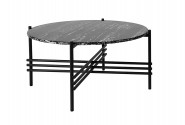 Black table with a marble top 79x39 cm