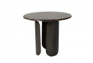 Satin table with a marble top 60x50 cm