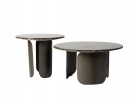 Satin table with a marble top 60x50 cm