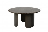 Satin table with a marble top 80x40 cm
