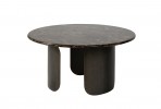 Satin table with a marble top 80x40 cm