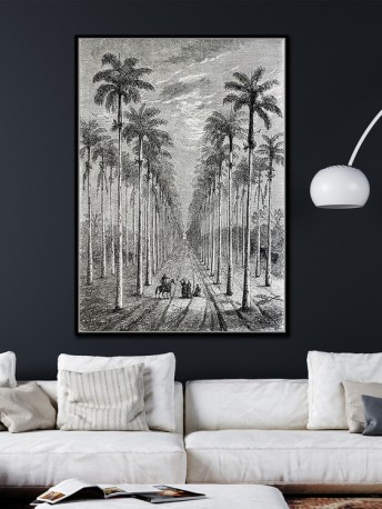 ALLEY - 82.6 x 122.6 cm tavla i svart/vitt