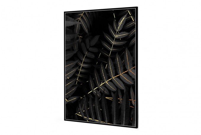 MYSTERY - 82.6 x 122.6 cm tavla i svart/guld