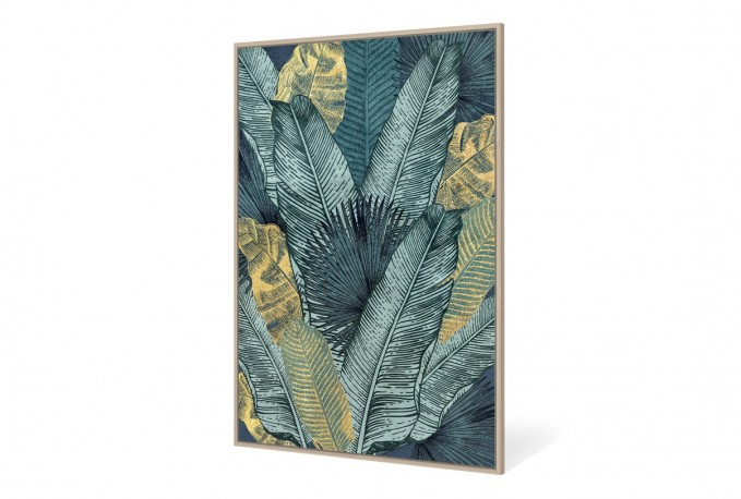 LUCKY - 82.6 x 122.6 cm tavla i turkos/guld